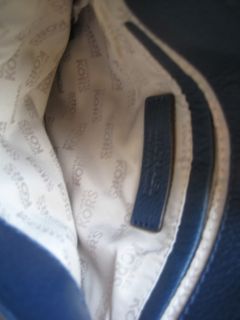 New Michael Kors Jamesport Leather Crossbody Bag Navy