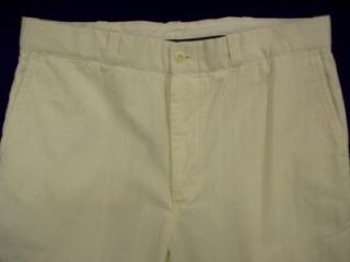 Polo Ralph Lauren Mens Tweed Dress Pants White 36 R