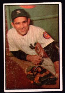 1953 Bowman Color 121 Yogi Berra Yankees Good
