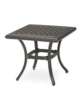 Aluminum Patio Furniture, Outdoor End Table (19.8 Square)