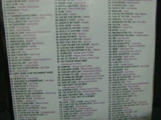 Jovi Jewel Sheryl Crow Michelle Branch DVD Karaoke 200 Songs