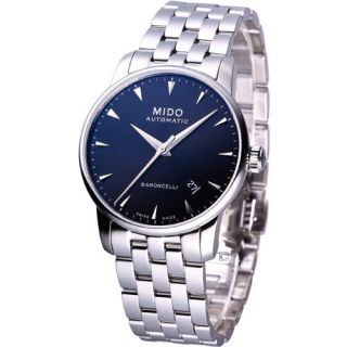 Mido Baroncelli Men Mechanical Automatic Swiss Watch Black M86004181