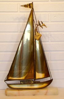 Huge 22 Demott Vintage Mid Century Modern Eames Sculpture Sailboat