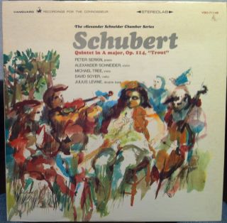 Serkin Schneider Schubert Quintet Trout LP M VSD 71145
