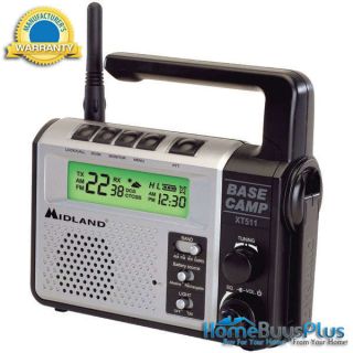 Midland XT511 22 Channel GMRS Emergency Crank Radio with Am FM Weather