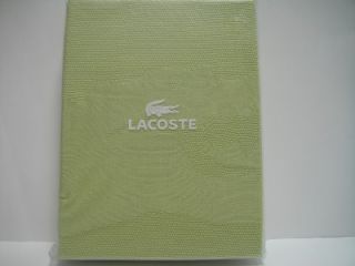 Lacoste Crocoknit Throw Blanket 60x70 Lime Sherbert