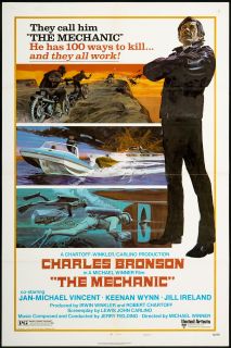 The Mechanic 1972 Original Movie Poster Near Mint
