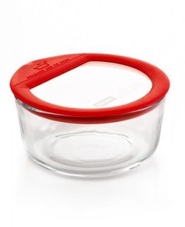 Pyrex Food Storage Container with Glass Lid, 4 Cup Round Cooking