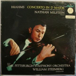 Nathan Milstein Steinberg Brahms LP VG P 8271 Vinyl Record