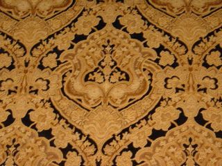 Corinthian Jet Swavelle Millcreek Black Gold Victorian Upholstery