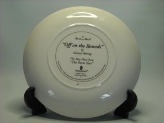 Wedgwood Off on The Rounds May Plate Farm Year Michael Herring Danbury