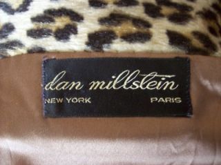 Dan Millstein True Vintage 1940s 1950 Womens Faux Fur Leopard Swing