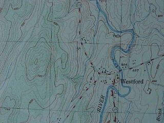 1949 Topo Map Essex Colchester Milton Chittenden County Central