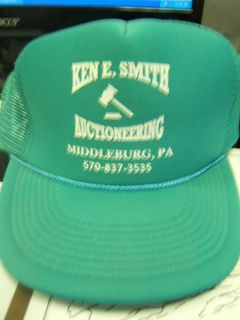 Ken E Smith Auctioneering Middleburg PA Teal Hat
