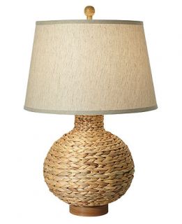 Pacific Coast Table Lamp, Seagrass Bay Round   Lighting & Lamps   for