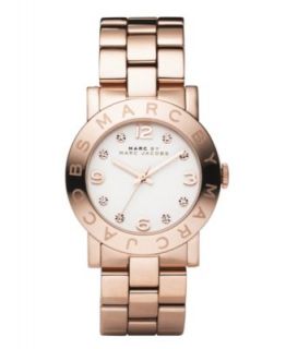 Marc by Marc Jacobs Watch, Womens Amy Rose Gold Ion Plated Stainless