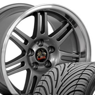 10 Gunmetal 10th Anniversary Wheels Tires Rims Fit Mustang® GT 94 04