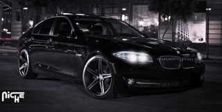 Wheels Black BMW 3 Series 328 335 F30 Staggered Concave MHT Rims