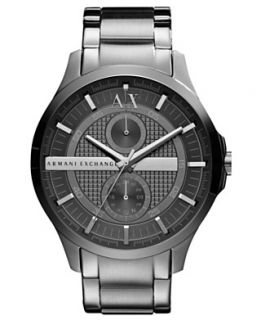 Armani Exchange Watch, Womens Gray Ion Plated Stainless Steel