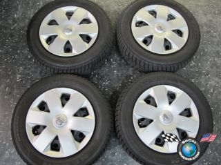 Four 2009 11 Nissan Versa Factory 14 Wheels Hubcaps Tires Rims 62537
