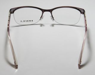 New Koali 6940K 53 17 135 Rose Half Rim Ladies Vision Care Eyeglasses