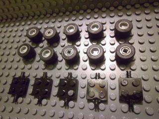 New Lego Bulk Lot of Wheels Tires Axles 25 Pieces for Vehicle Car Toy