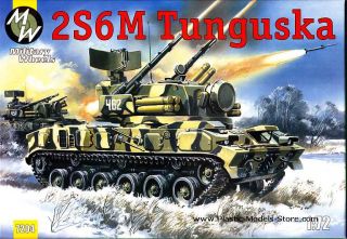 Tunguska Soviet SP Air Defence System Tank 1 72 MW 7204