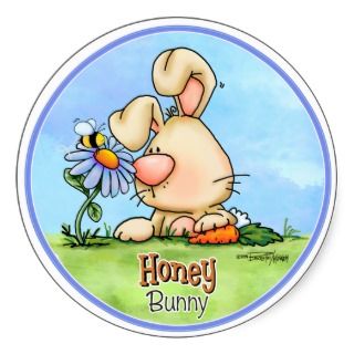 Easter Honey Bunny Sticker