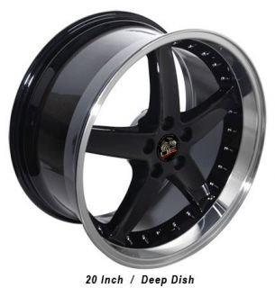 20 8 5 10 Black Cobra Wheels Rims Fit Mustang® 94 04