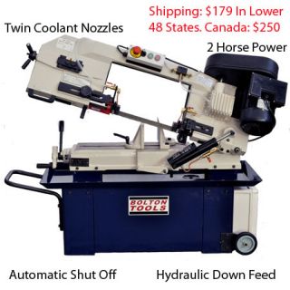BOLTON TOOLS 9 INCH x 12 INCH METAL CUTTING BANDSAW Band Saw with