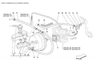 Maserati parts: M138 coupe/spyder 4200 clutch master cylinder NOS
