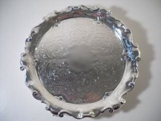 An Antique Solid Silver Gibson Co of Belfast Salver Waiter London 1896