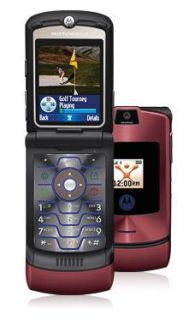 Motorola RAZR V3r Red Unlocked Cellular Phone