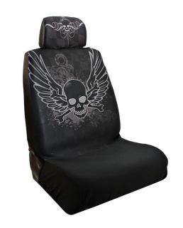 Pilot SC 368 Winged Skull Low Back Seat Cover