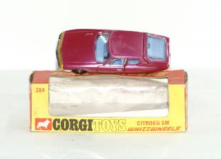 Corgi Toys 284 Whizzwheels Metallic Purple Citroen SM