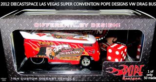 2012 Diecastspace Las Vegas Super Convention Pope Designs VW Drag Bus