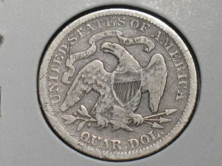 1878 P Silver Seated Liberty Quarter 135 Years Old PE