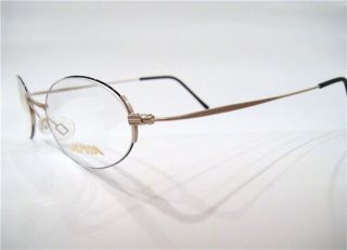 Alpina Frame Eyeglasses Half Rimless Womens Mens Round