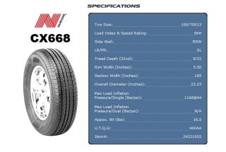 New Nankang CX668 185 70 13 1857013 All Season Tires
