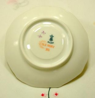 Silesia 4 3 4 Old Ivory Rose Saucer 162 w Signant on Back H 32