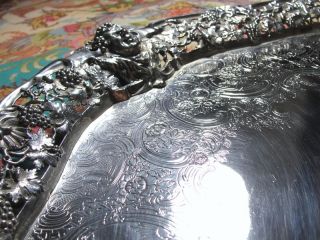 PRESENTED IS A SUPERB GEORGE II SOLID SILVER SALVER CREATED BY THE