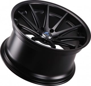 20 Rohana RC10 Wheels Concave Matte Black Staggered Infiniti G35 G37