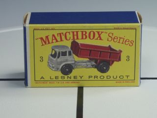 Matchbox Series 3B Bedford Tipper Truck and Original Box