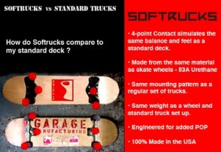 Softrucks Skateboard Practice Trucks w Hardware Skateboards Skateshop