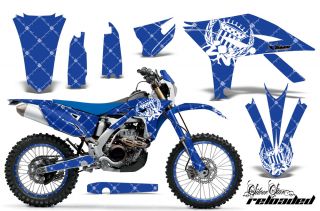AMR RACING GRAPHIC DECAL KIT & NUMBER PLATE BACKGROUNDS YAMAHA WR450
