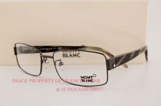 New Mont Blanc Eyeglasses Frames 257 012 Dark Grey Men
