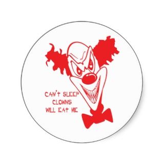 Clowns Will Eat Me Stickers/Envelope Seals