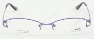 Optical Half Rimless Titanium Eyewear Glasses RX Frames clear Lens 272
