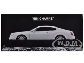 2008 Bentley Continental GT White 1 18 by Minichamps 100139621