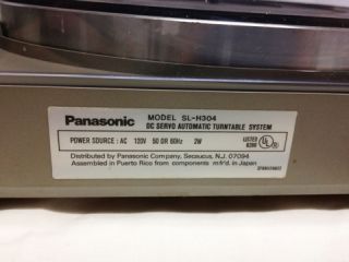 Vintage DC Servo Panasonic SL H304 Automatic Turntable